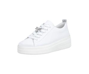 Plateausneaker REMONTE "Remonte Sneaker Leder", Damen, Gr. 39, weiß, Leder, Schuhe Plateausneaker (60591158-39) weiß