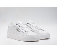 Plateausneaker REPLAY, Damen, Gr. 38, weiß, Leder, unifarben, Schuhe Plateausneaker, Schnürschuh, Halbschuh, Freizeitsneaker mit seitlichem Label (81518207-38) weiß