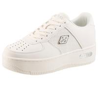 Plateausneaker REPLAY, Damen, Gr. 41, weiß, Lederimitat, unifarben, Schuhe Plateausneaker, Halbschuh, Schnürschuh, Freizeitsneaker mit Label (70581214-41) weiß