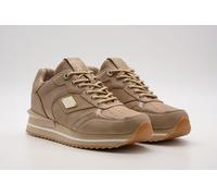 Plateausneaker REPLAY "PENNY HYPE", Damen, Gr. 36, beige (natur), Lederimitat, Textil, unifarben mit Farbeinsatz, Schuhe Plateausneaker, Freizeitsneaker, Schnürschuh, Halbschuh mit Metallic-Details (4