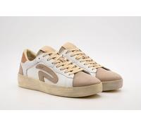 Plateausneaker REPLAY "RAPID ACTION", Herren, Gr. 43, Textil, beige (weiß, natur, braun), Leder, Lederimitat, unifarben mit Farbeinsätzen, Schuhe Plateausneaker, Halbschuh, Freizeitschuh in angesagter