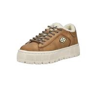Plateausneaker REPLAY "Replay Sneaker Lederimitat", Damen, Gr. 36, beige, Lederimitat, Schuhe Plateausneaker (60755961-36)