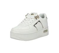 Plateausneaker REPLAY "Replay Sneaker Lederimitat", Damen, Gr. 37, weiß, Lederimitat, Schuhe Plateausneaker (54444419-37)