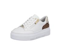 Plateausneaker RIEKER "Rieker Sneaker Glattleder", Damen, Gr. 41, weiß, Glattleder, Schuhe Plateausneaker (67281912-41) weiß