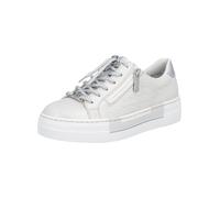 Plateausneaker RIEKER "Rieker Sneaker Lederimitat", Damen, Gr. 40, weiß, silber, Lederimitat, Schuhe Plateausneaker (48689951-40) weiß, silber