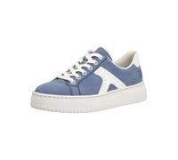 Plateausneaker RIEKER "Rieker Sneaker Lederimitat", Damen, Gr. 42, blau, Schuhe Plateausneaker (34267608-42) blau