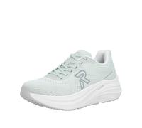 Plateausneaker RIEKER SPORT, Damen, Gr. 38, grün (mint), Textil, unifarben, Schuhe Plateausneaker, Freizeitschuh, Halbschuh, Schnürer mit leichter Laufsohle (73207931-38) mint