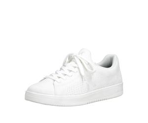Plateausneaker RIEKER SPORT, Damen, Gr. 39, weiß, Textil, unifarben, Schuhe Plateausneaker, Slip-on Sneaker, Halbschuh, Freizeitsneaker mit aufgesetzter Schnürung (63900348-39) weiß