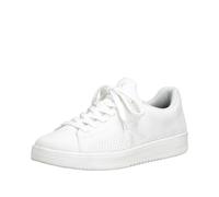 Plateausneaker RIEKER SPORT, Damen, Gr. 40, weiß, Textil, unifarben, Schuhe Plateausneaker, Slip-on Sneaker, Halbschuh, Freizeitsneaker mit aufgesetzter Schnürung (63900348-40) weiß