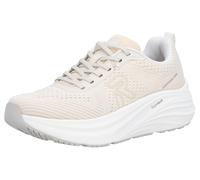 Plateausneaker RIEKER SPORT, Damen, Gr. 41, beige (creme), Textil, unifarben, Schuhe Plateausneaker, Freizeitschuh, Halbschuh, Schnürer mit leichter Laufsohle (45409120-41) creme