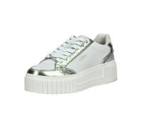Plateausneaker S.OLIVER "s.Oliver Sneaker Lederimitat", Damen, Gr. 40, silber (metallic), Lederimitat, Schuhe Plateausneaker (40876926-40) metallic