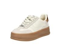 Plateausneaker STEVE MADDEN "STEVE MADDEN Sneaker Leder", Damen, Gr. 38, weiß, Leder, casual, Schuhe (73818526-38) weiß