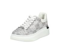Plateausneaker STEVE MADDEN "STEVE MADDEN Sneaker Textil", Damen, Gr. 40, silber (grau), Textil, Schuhe Plateausneaker (28735564-40) grau