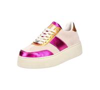 Plateausneaker STEVE MADDEN "STEVE MADDEN Sneaker Veloursleder/Textil", Damen, Gr. 37, orange, Textil, Veloursleder, Schuhe Plateausneaker (37817969-37) orange