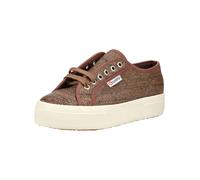 Plateausneaker SUPERGA "Superga Sneaker Textil", Damen, Gr. 38, braun, Textil, Schuhe Plateausneaker (97959326-38) braun