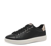 Tamaris Damen Sneaker Vegan; BLACK/Gold, EU 38