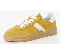 Tamaris Damen Low Sneaker Gelb Leder Synthetik, Größe:39, Farbauswahl:gelb