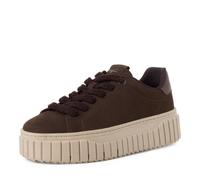 Tamaris Damen-Schnürhalbschuh Braun-Beige 40