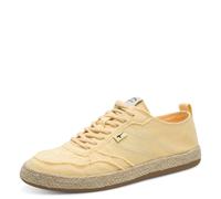Plateausneaker TAMARIS, Damen, Gr. 40, gelb, Textil, Basic, Schuhe Plateausneaker, Freizeitschuh, Halbschuh, Schnürschuh mit Juterand (70859523-40) gelb
