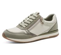 Plateausneaker TAMARIS, Damen, Gr. 40, mintgrün kombiniert, Lederimitat, Textil, kontrastfarbene Details, Schuhe Plateausneaker, Schnürschuh, Freizeitschuh, Halbschuh in veganer Verarbeitung (40971109