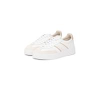 Plateausneaker TOMMY JEANS "THE GREENWICH EDGE FLATFORM", Damen, Gr. 39, beige, hellbraun, Leder, Lederimitat, Veloursleder, Schuhe Plateausneaker (92186531-39) beige, hellbraun