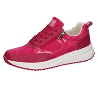 Plateausneaker WALDLÄUFER "H-MARA", Damen, Gr. 7,5 (41), pink, Leder, Textil, Schuhe Plateausneaker, Schnürschuh, Halbschuh, Freizeitsneaker in Komfortweite H (13615051-7,5) pink