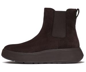 Plateaustiefelette FITFLOP "F-MODE", Damen, Gr. 39, dunkelbraun, Veloursleder, Schuhe, Boots, Chunky Boot mit Plateausohle (12777812-39) dunkelbraun