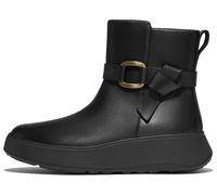Plateaustiefelette FITFLOP "F-MODE SQUARE-RING", Damen, Gr. 40, schwarz, Leder, Schuhe, Boots, Chunky Boot mit Plateausohle (53191403-40) schwarz
