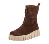 Plateaustiefelette GABOR "Gabor Stiefelette Veloursleder", Damen, Gr. 40, braun (cacao), Veloursleder, Schuhe (10688546-40) cacao