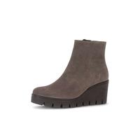 Plateaustiefelette GABOR "Plateau Stiefelette", Damen, Gr. 35, grau, Schuhe (88696231-35) grau