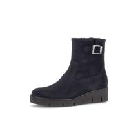 Plateaustiefelette GABOR "Plateau Stiefelette", Damen, Gr. 42, schwarz (blau), Schuhe (70689345-42) blau