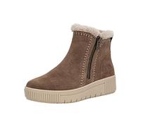 Plateaustiefelette REMONTE "Remonte Stiefelette Leder", Damen, Gr. 44, braun (nuss), Leder, Schuhe (84139221-44) nuss