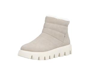 Plateaustiefelette RIEKER "Rieker Stiefelette Glattleder", Damen, Gr. 38, beige (ginger), Glattleder, Schuhe (10073745-38) ginger
