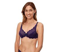 Platex Damen Bh Flower Elegance x1, Bluebell, 80C
