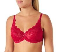 Platex Damen Bh Flower Elegance x1, Rot, 80E