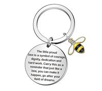 PLATEYTR Damen Schlüsselanhänger,Schlüsselanhänger Honigbiene,Biene Schlüsselanhänger Biene Charm Präsent Für Bienenliebhaber Imker Und Lehrer Kuscheltier Keyring