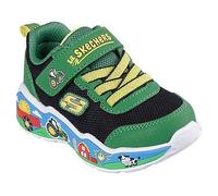 Skechers Jungen Play Scene Barn-Squad Buddies Sports Shoes,Sneakers, Green Black, 24 EU