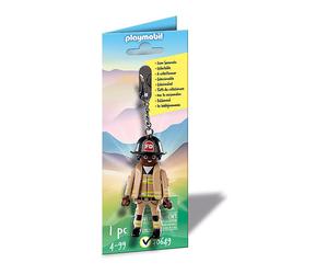 PLAYMOBIL 70649 Schlüsselanhänger Feuerwehrmann Schlüsselanhänger, Mehrfarbig