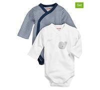 Playshoes Unisex Baby Wickel-body 1/1-arm 2er Pack Wal Body, Marine, 62 EU