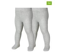 Playshoes 2er-Set: Strumpfhosen in Grau - Größe 98/104 | Babysocken Strumpfhosen