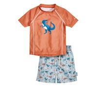 Playshoes 2tlg. Badeoutfit "Dino" in Orange - Größe 86/92 | Baby Bademode