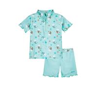 Playshoes 2tlg. Badeoutfit "Einhornmeerkatze" in Türkis - Größe 86/92 | Baby Bademode