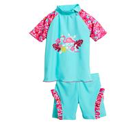 Playshoes 2tlg. Badeoutfit "Flamingo" in Türkis - Größe 110/116 | Baby Bademode