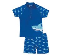 Playshoes 2tlg. Badeoutfit "Hai" in Blau - Größe 110/116 | Baby Bademode