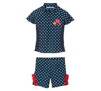 Playshoes 2tlg. Badeoutfit "Herzchen" in Dunkelblau - Größe 110/116 | Baby Bademode