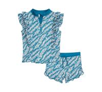 Playshoes UV-Schutz Bade-Set Blümchen petrol - Mädchen - Gr. 86/92
