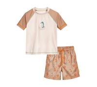 Playshoes 2tlg. Badeoutfit in Hellbraun - Größe 86/92 | Baby Bademode