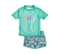 Playshoes 2tlg. Badeoutfit "Palmen" in Grün - Größe 86/92 | Baby Bademode