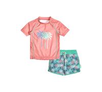 Playshoes 2tlg. Badeoutfit "Palmen" in Orange - Größe 134/140 | Baby Bademode