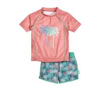 Playshoes 2tlg. Badeoutfit "Palmen" in Rosa - Größe 122/128 | Baby Bademode